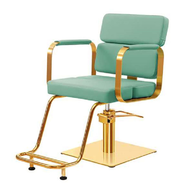 Gold stainless steel salon styling chair barber chair high quality ZY-LC284