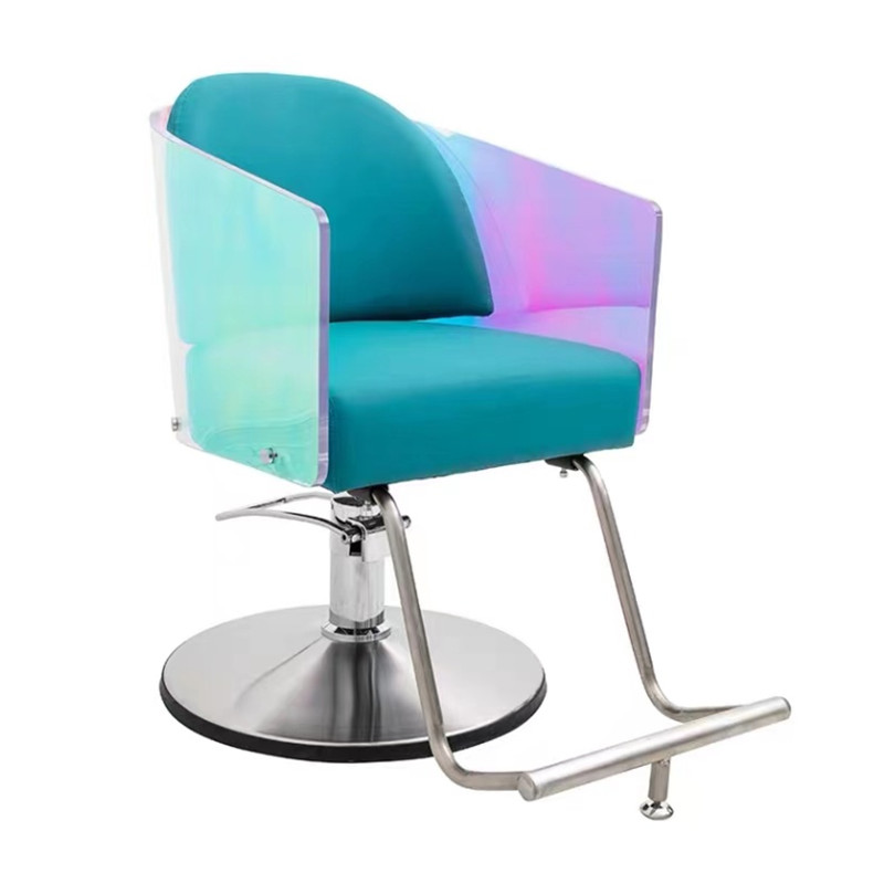 Fashion Color Acrylic Salon Furniture Barber Chair Stylist Chair ZY-LC289