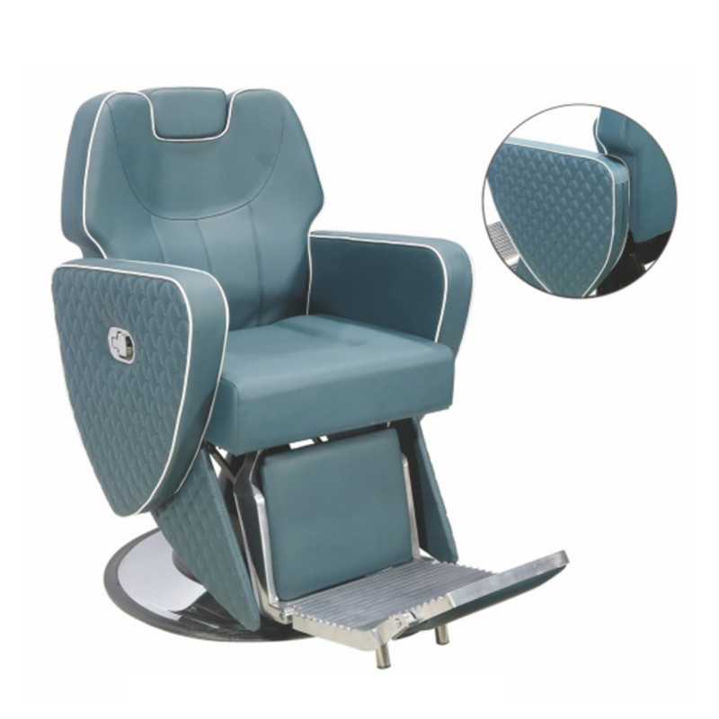 Can be raised and lowered. Can be rotated. Retro high-end barber chair ZY-BC8882