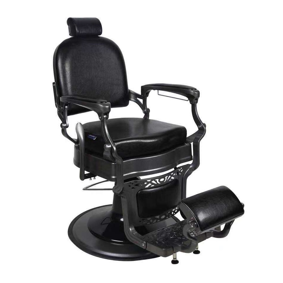 salon hair equipment matt black vintage barberchair ZY-BC8894