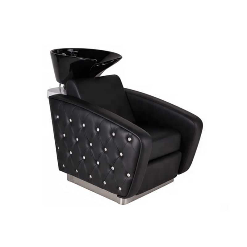 luxury diamond beauty salon lounge bowl shampoo chair ZY-2019N