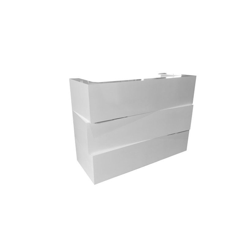 white salon reception desk modern high quality reception desk ZY-CT043