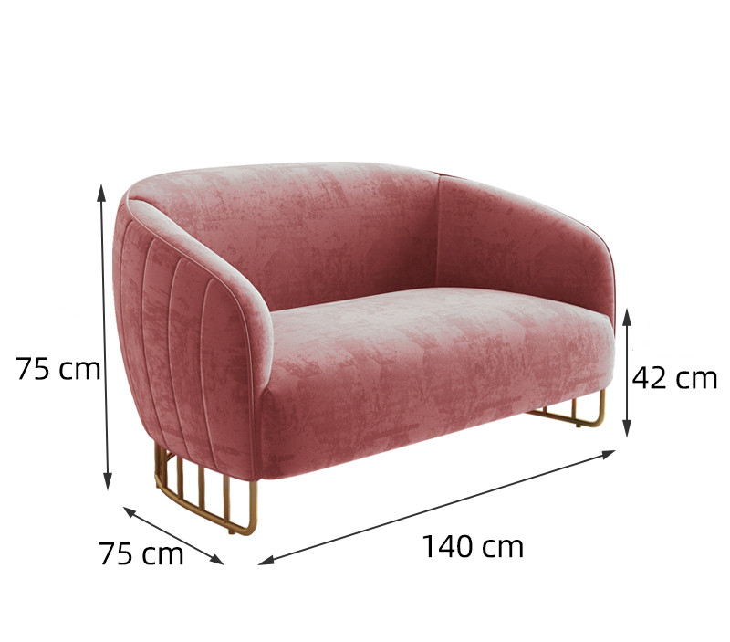 Customized hair salon furniture waiting sofa, waiting chair T52